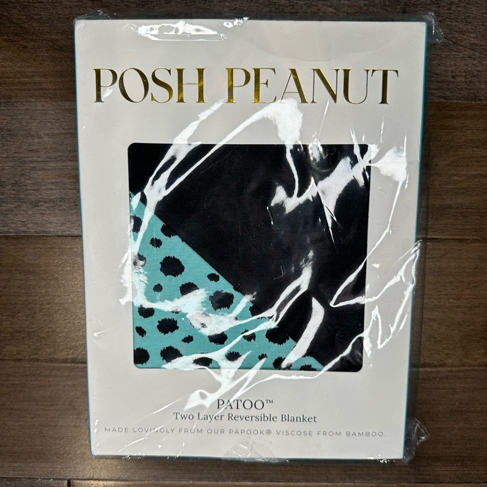 Posh Peanut Patoo Bamboo Reversible Blanket NIB